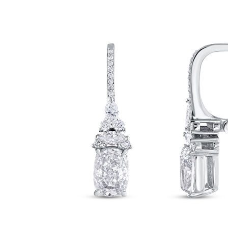 0.38 Karat Violet Taşlı Pırlanta Küpe