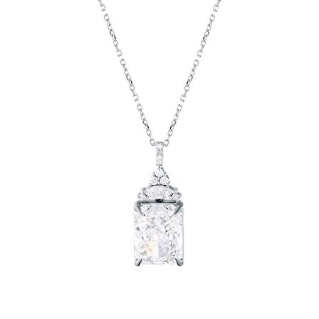 0.12 Karat Violet Taşlı Pırlanta Kolye