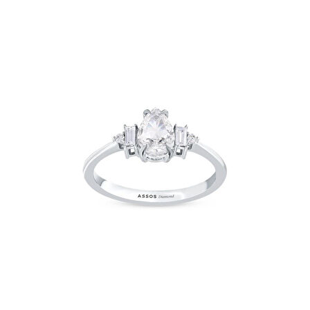 0.10 Karat Violet Taşlı Pırlanta Yüzük