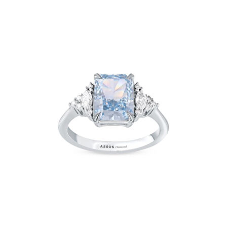 0.21 Karat Violet Taşlı Pırlanta Yüzük