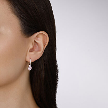 0.17 Karat Violet Taşlı Pırlanta Küpe