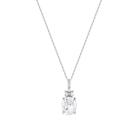 0.07 Karat Violet Taşlı Pırlanta Kolye