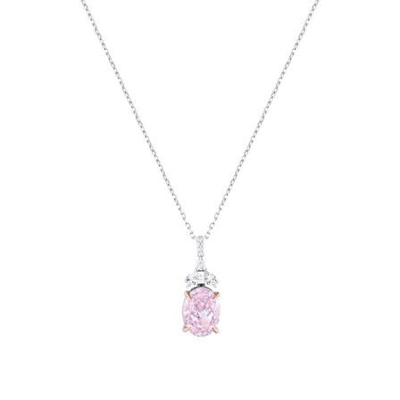 0.11 Karat Violet Taşlı Pırlanta Kolye