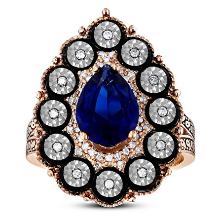 0.15 Karat Safir Renkli Elmas Yüzük