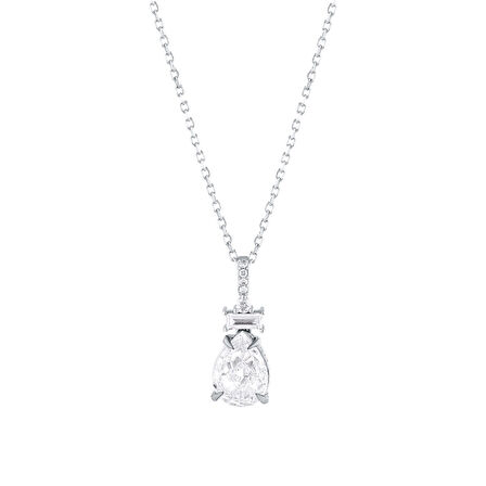 0.07 Karat Violet Taşlı Pırlanta Kolye