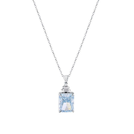 0.08 Karat Violet Taşlı Pırlanta Kolye