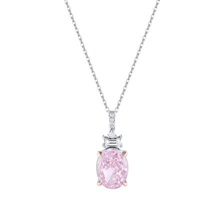 0.08 Karat Violet Taşlı Pırlanta Kolye