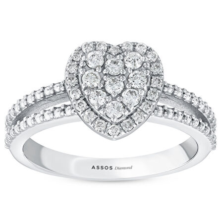 0.33 Karat Kalp Pırlanta Yüzük