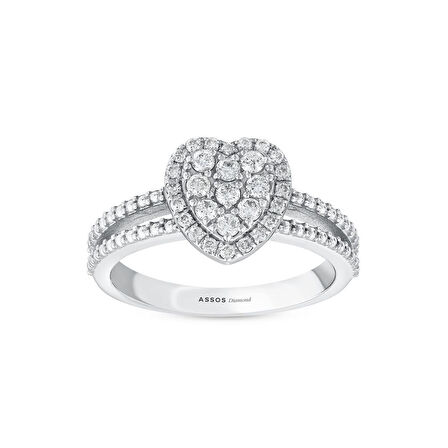 0.33 Karat Kalp Pırlanta Yüzük