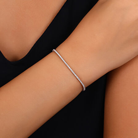 1.05 Karat Pırlanta Su yolu Bileklik