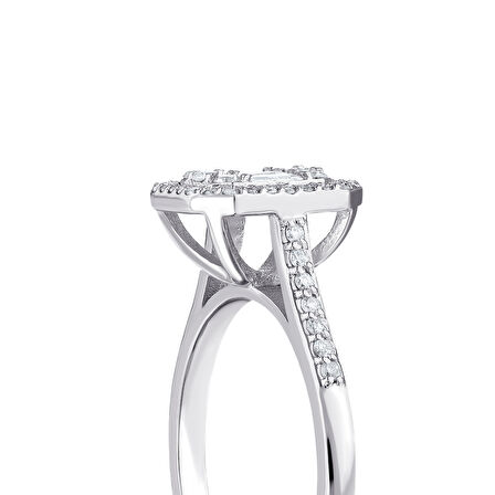 0.44 Karat Baget Pırlanta Yüzük