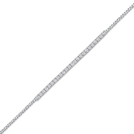 0.65 Karat Pırlanta Su Yolu Bileklik