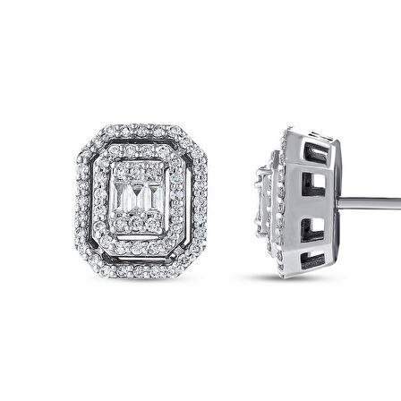 Baget Pırlanta Küpe