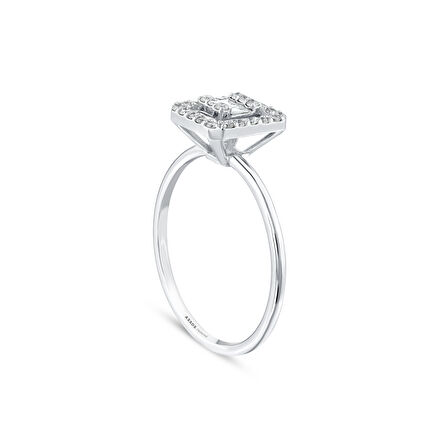 0.24 Karat Pırlanta Baget Yüzük