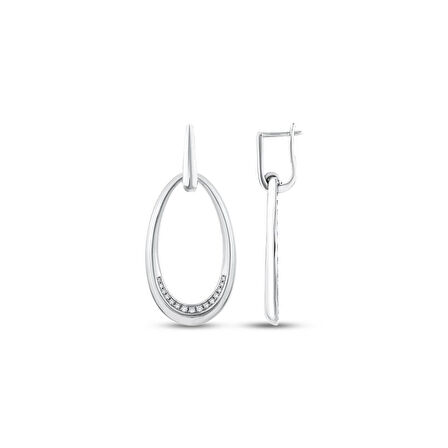 0.15 Karat Pırlanta Fantezi Küpe