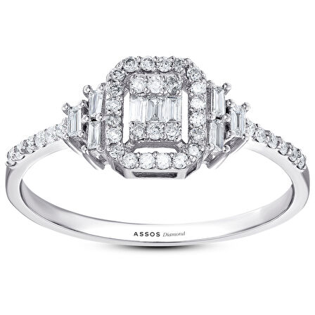 0.26 Karat Baget Pırlanta Yüzük