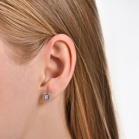 Baget Pırlanta Küpe