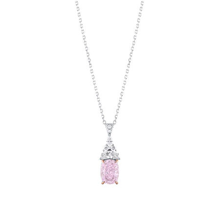 0.32 Karat Violet Taşlı Pırlanta Kolye