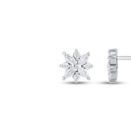 0.56 Karat Pırlanta Fantezi Küpe