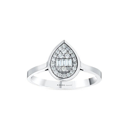 0.20 Karat Baget Taşlı Pırlanta Yüzük