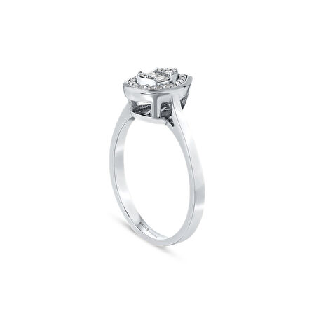 0.20 Karat Baget Taşlı Pırlanta Yüzük