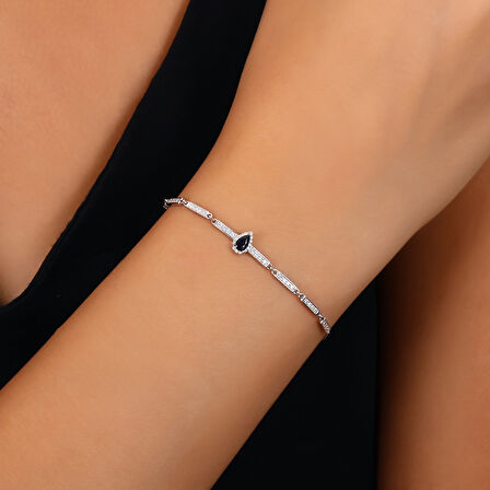 0.25 Karat Safir Taşlı Pırlanta Bileklik