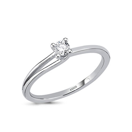 0.15 Karat Tasarım Tektaş Pırlanta Yüzük