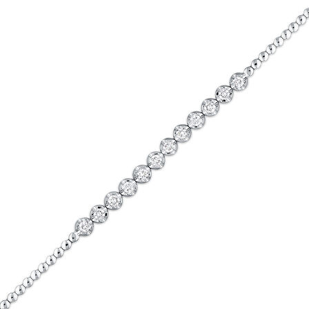 0.70 Karat Pırlanta Tasarım Bileklik