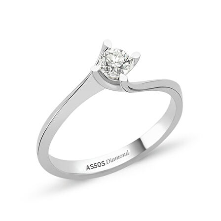 0.50 Karat Pırlanta Tektaş Yüzük