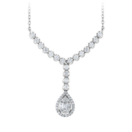 Baget Pırlanta Fantezi Kolye