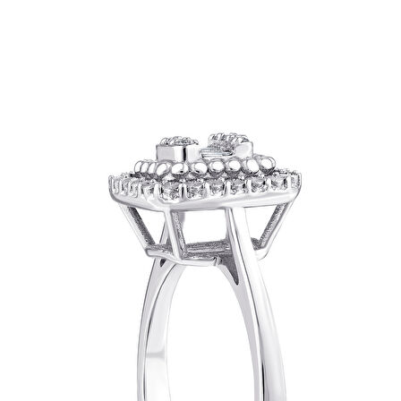 0.11 Karat Baget Pırlanta Yüzük