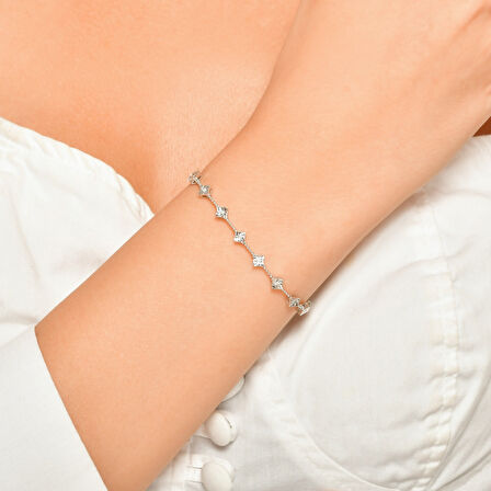 0.10 Karat Pırlanta Su Yolu Bileklik