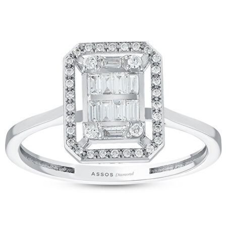 0.35 Karat Baget Pırlanta Yüzük