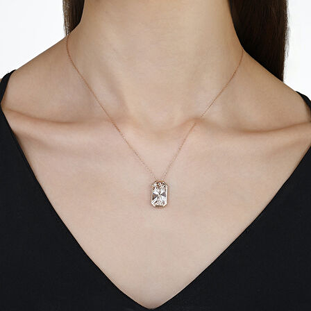 Pırlantalı Anne Çocuk Kolye