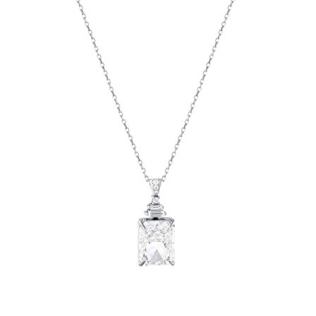 0.08 Karat Pırlanta Violet Taşlı Kolye