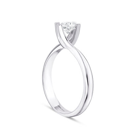 0.10 Karat Pırlanta Tektaş Yüzük