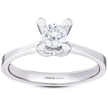 0.10 Karat Pırlanta Tektaş Yüzük