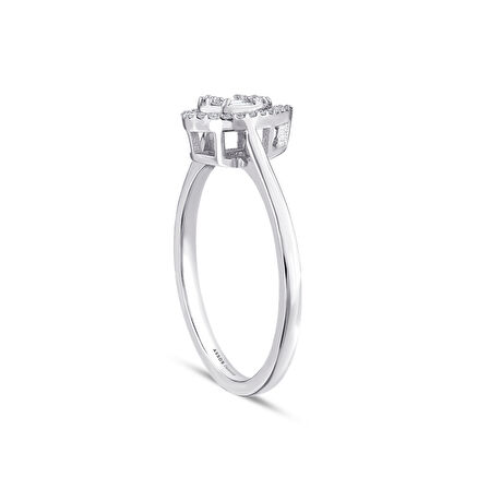 0.19 Karat Baget Taşlı Pırlanta Yüzük