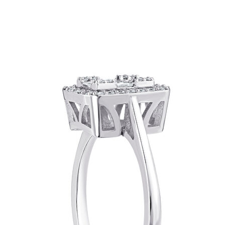 0.36 Karat Baget Taşlı Pırlanta Yüzük