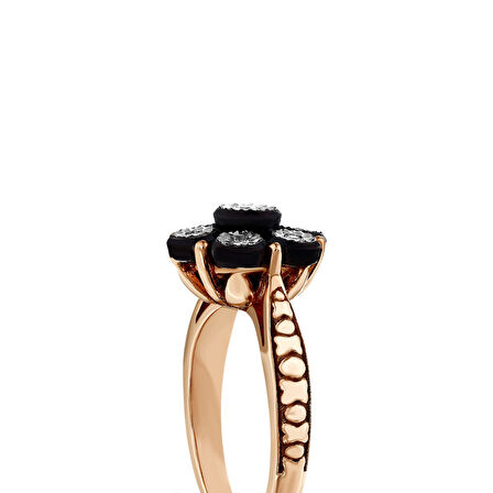 0.08 Karat Gül Elmas Yüzük