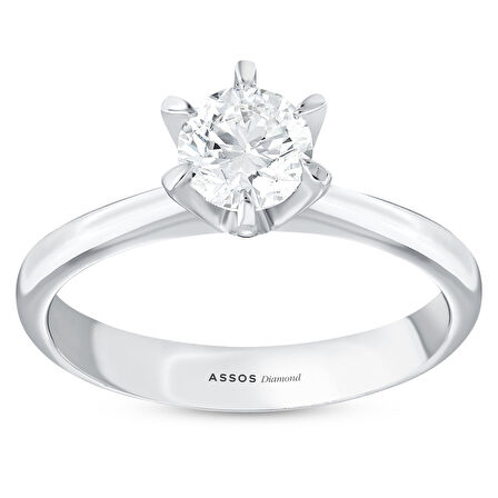 0.50 Karat Pırlanta Tektaş Yüzük