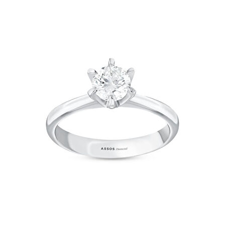 0.60 Karat Pırlanta Tektaş Yüzük