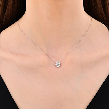 0.24 Karat Pırlanta Fantezi Kolye