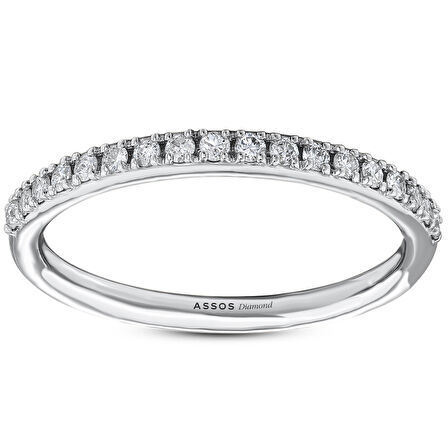 0.21 Karat Pırlanta Yarım Tur Yüzük