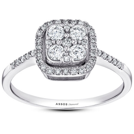 0.45 Karat Fantezi Pırlanta Yüzük