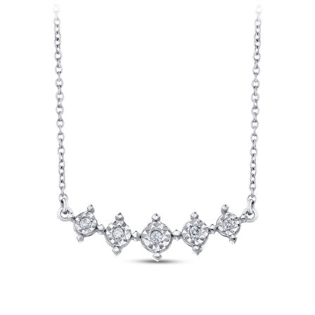 0.05 Karat Pırlanta Fantezi Kolye