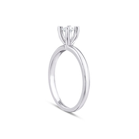 0.35 Karat Pırlanta Tektaş Yüzük