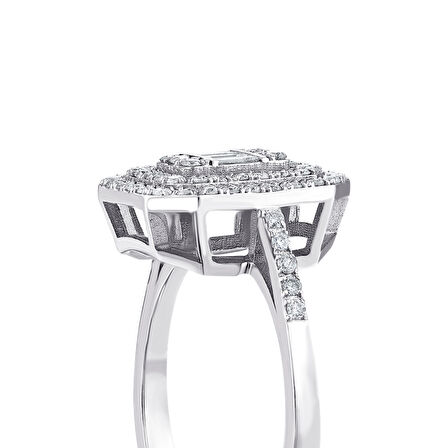 0.52 Karat Baget Pırlanta Yüzük