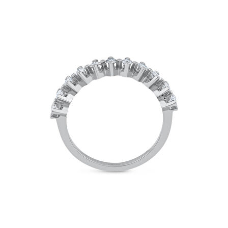 0.50 Karat Pırlanta Yarım Tur Yüzük