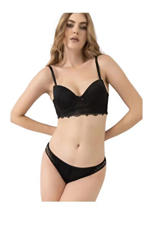 STORMED Iç Giyim Kadın Dantelli Destekli Sütyen Takımı 1930